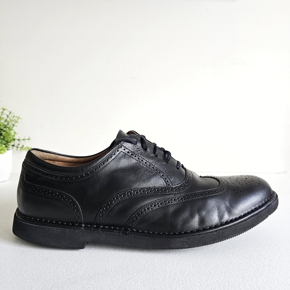 Rockport Dressports Vibram Genuine Leather Men\'s Wingtip Black Oxford Shoes 12 W main image 10
